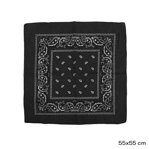 PAÑUELO BANDANA NEGRO T6