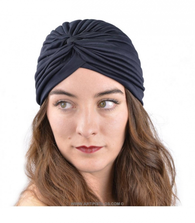 TURBANTE  CON LYCRA VARIOS COLORES 