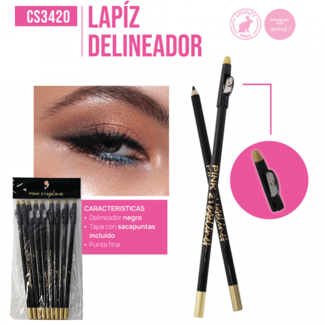 LAPIZ DELINEADOR X 12 PINK 21