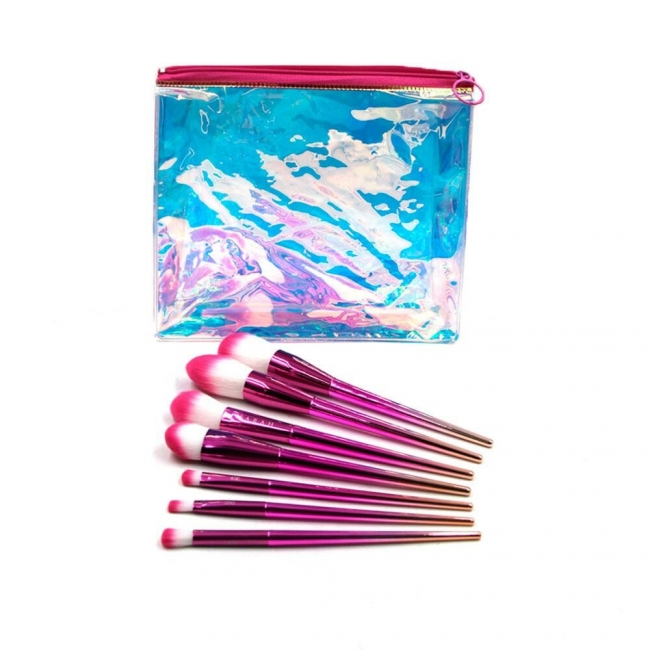 SET BROCHAS DE MAQUILLAJE 7 PIEZAS HOLO