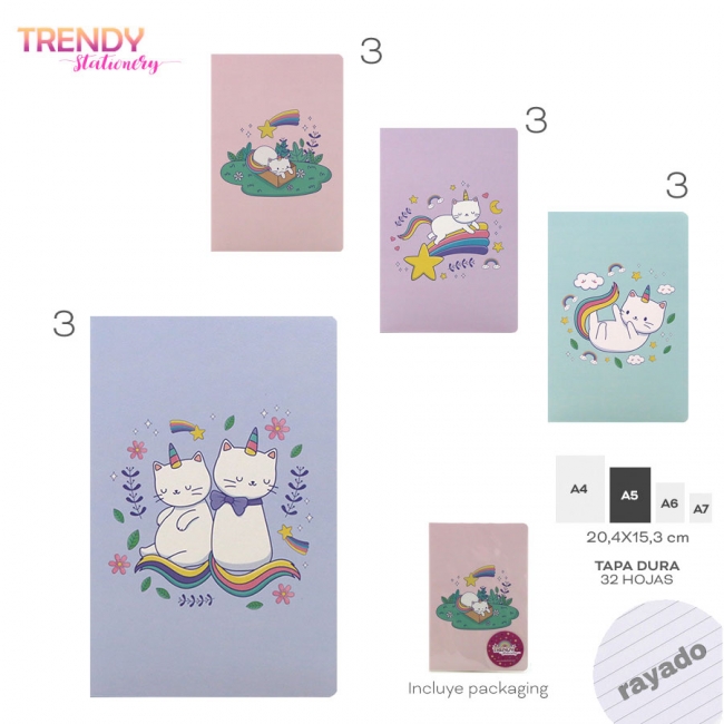 CUADERNO STATIONERY TRENDY T5