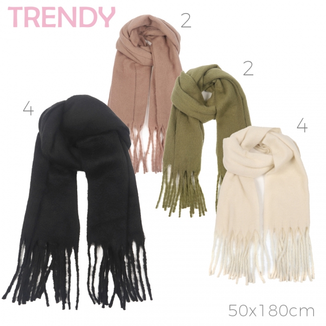 BUFANDA TRENDY +(SOLO NEGRO)