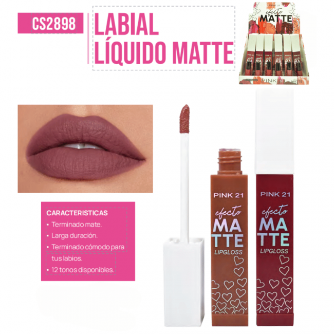 LIP GLOSS FOREVER MATTE PINK 21+