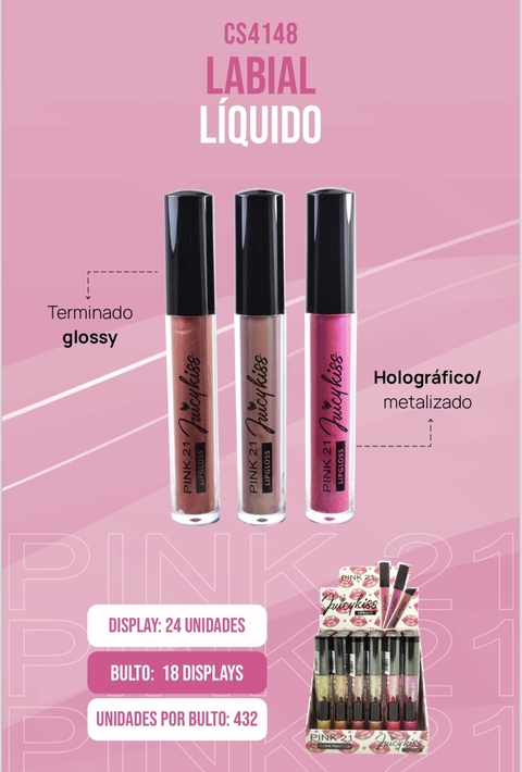 LIP GLOSS JUICY PINK 21+