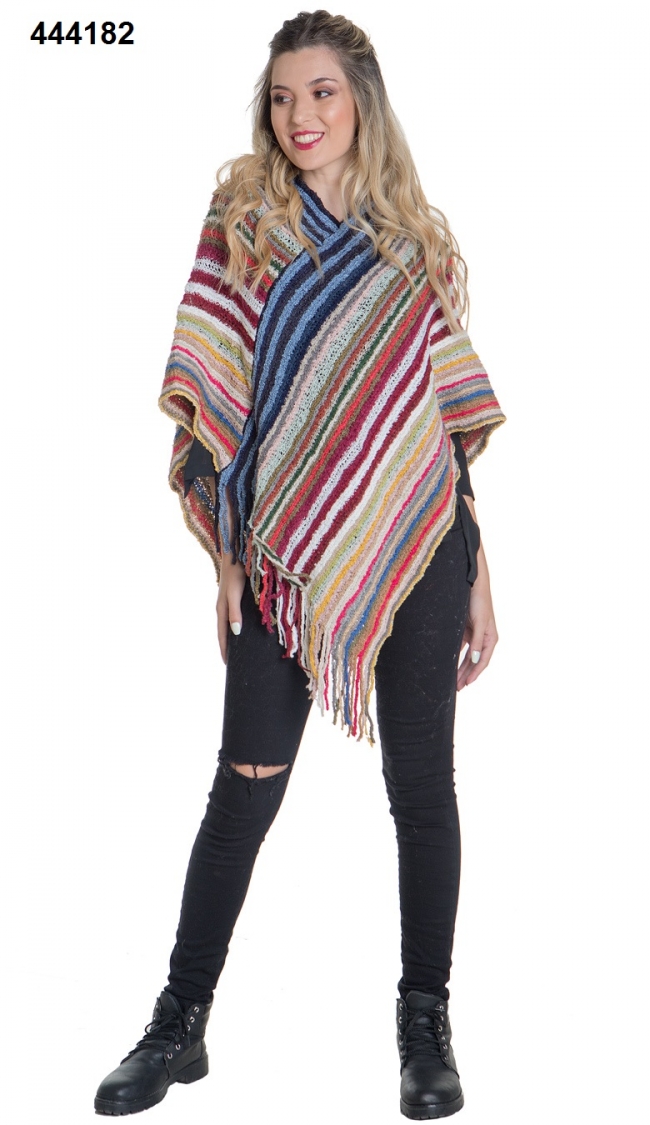 PONCHO TEJIDO VARIOS MODELOS+