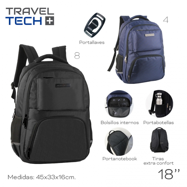 MOCHILA PORTANOTEBBOK TRAVEL TECH+