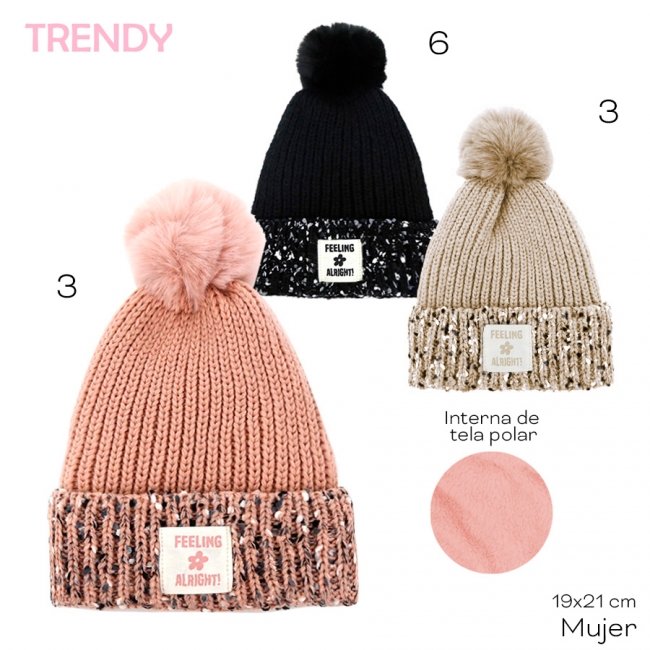 GORRO TRENDY INVIERNO T2+