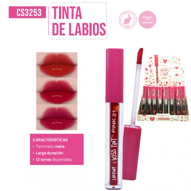 LIP GLOSS KISS TINT PINK 21+