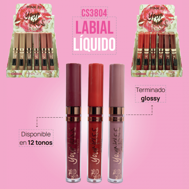 LIP GLOSS YOUR LIPS PINK 21+