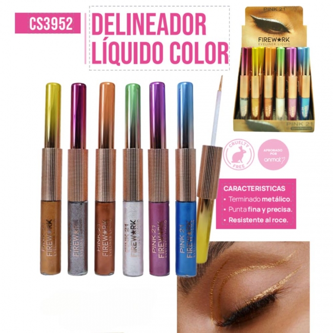 DELINEADOR LIQUIDO FIREWORK PINK 21+