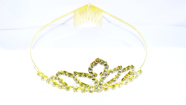 TIARA DORADA STRASS+