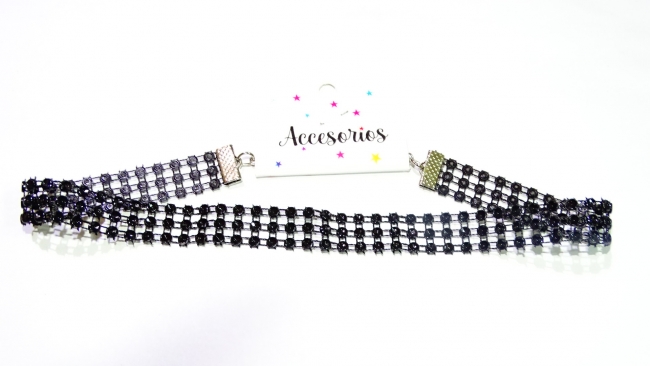 CHOKER STRASS FINO+