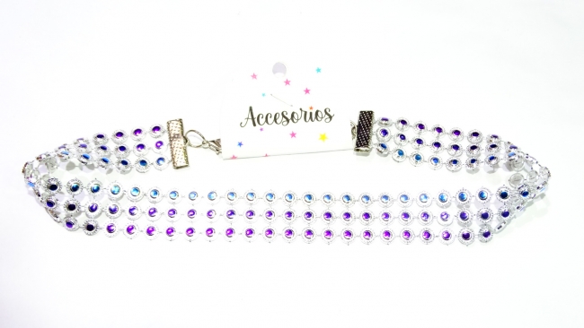 CHOKER STRASS MULTICOLOR MEDIANO+