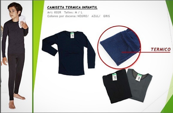 CAMISETA TERMICA NIÑOS+