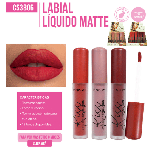 LIP GLOSS PINK 21