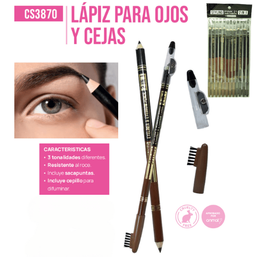 DELINEADOR + LAPIZ CEJAS PINK 21