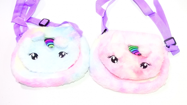 CARTERA PELUCHE UNICORNIO