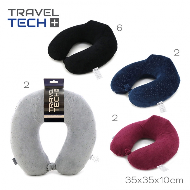 ALMOHADA DE VIAJE MEMORY FOAM TRAVEL TECH