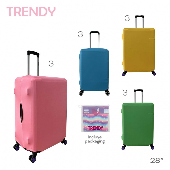 CUBRE VALIJA TRENDY 28 PULGADAS