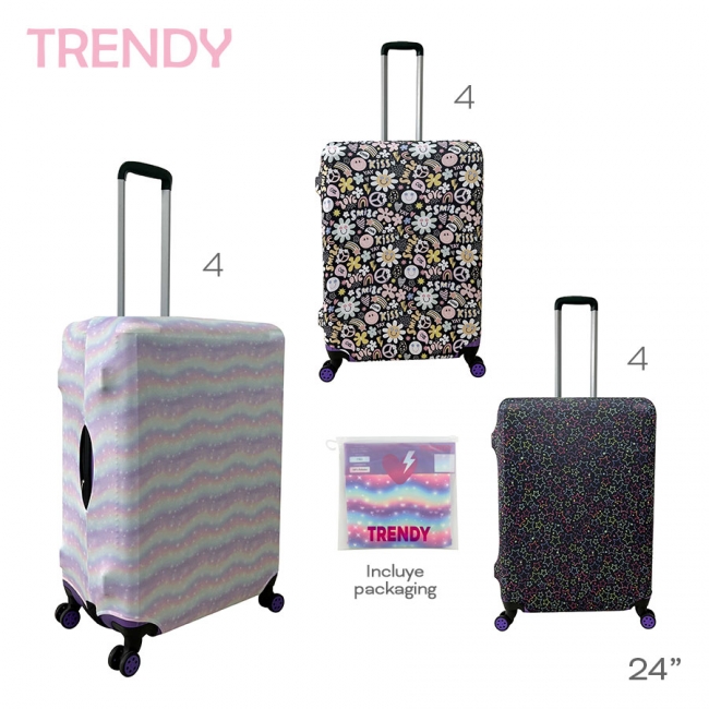 CUBRE VALIJA TRENDY 24 PULGADAS