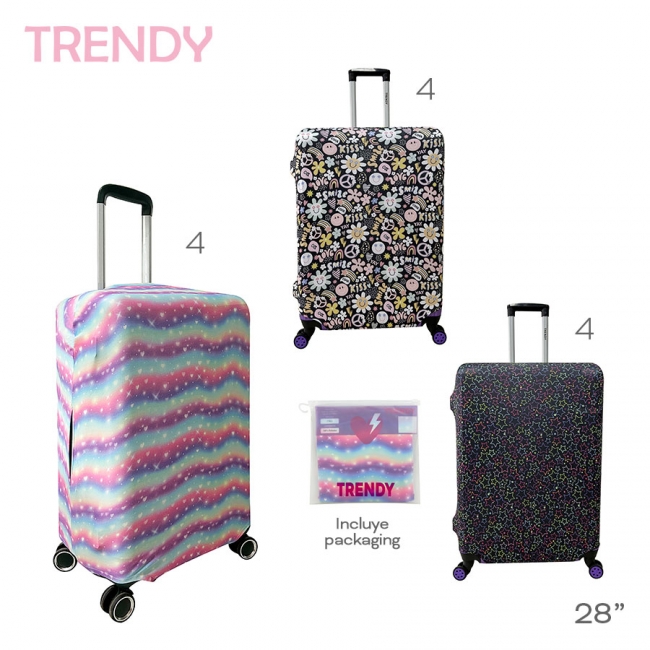 CUBRE VALIJA TRENDY 28 PULGADAS