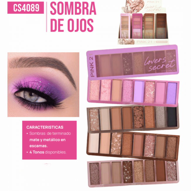 SOMBRAS LOVERS SECRET PINK 21