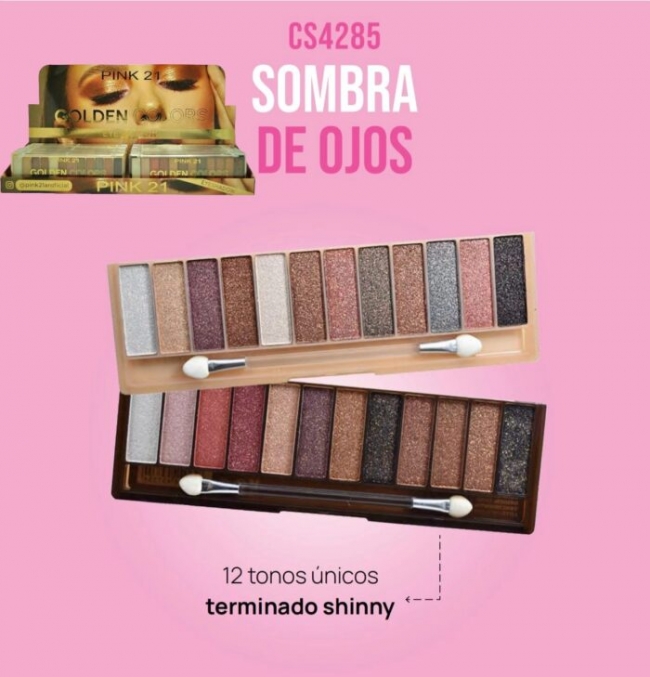 SOMBRAS GOLDEN COLORS PINK 21