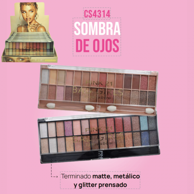 SOMBRAS BAD GIRLS PINK 21