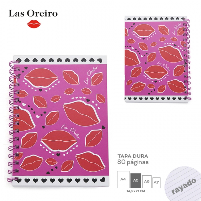 CUADERNO ESPIRAL LAS OREIRO T6