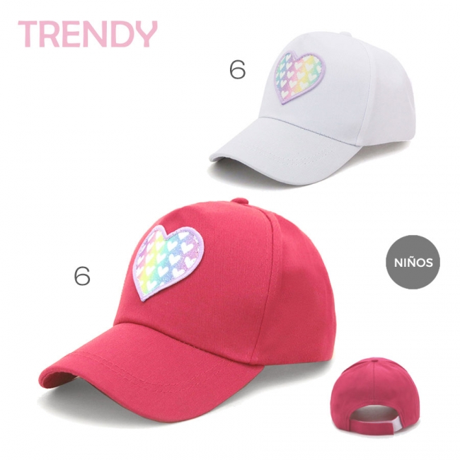 GORRA TRENDY INFANTIL CORAZON T6