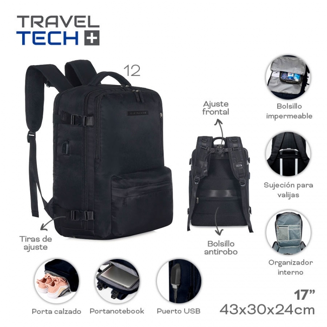 MOCHILA DE VIAJE DE TRAVEL TECH