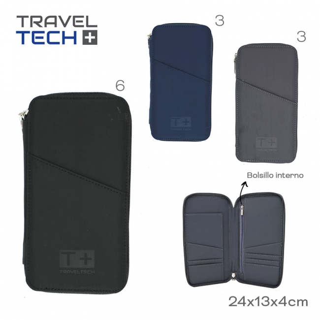 PORTA PASAPORTE TRAVEL TECH T6