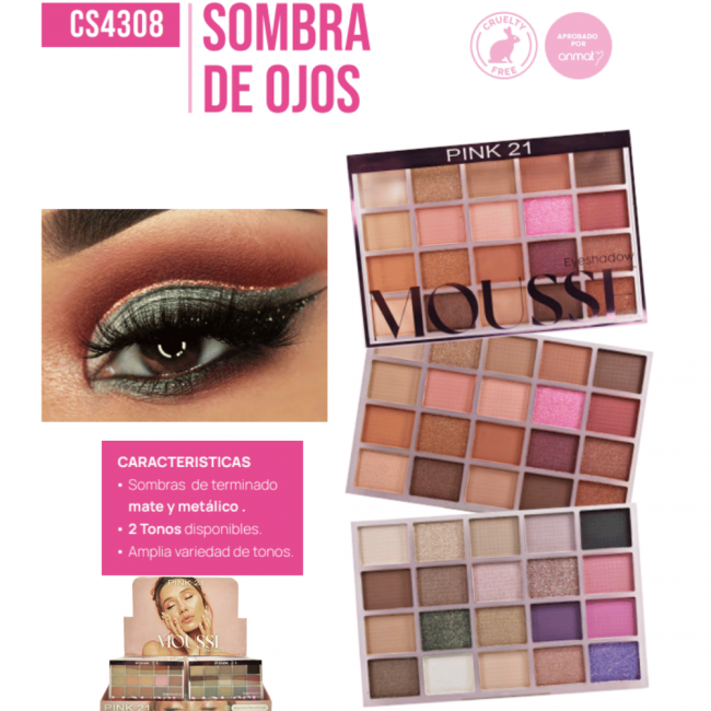 SOMBRAS MOUSSE PINK 21