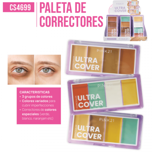 CORRECTOR ULTRA COVER PINK 21