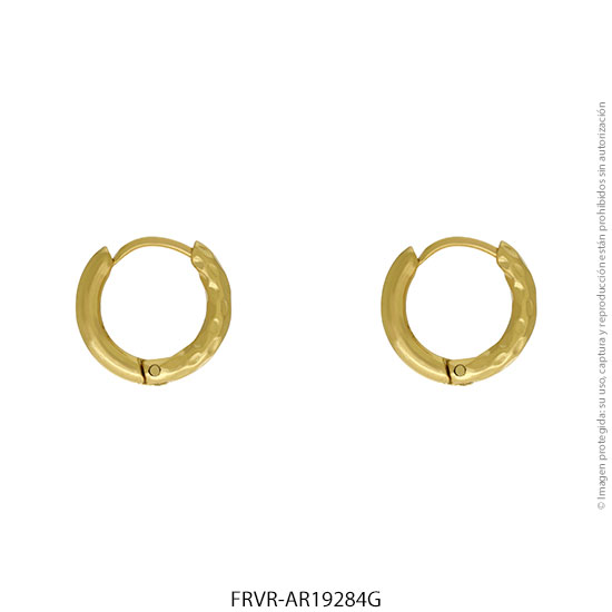 AROS ACERO DORADO 1,5 CM