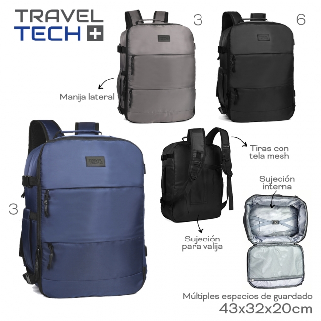 MOCHILA DE TRAVEL TECH T6