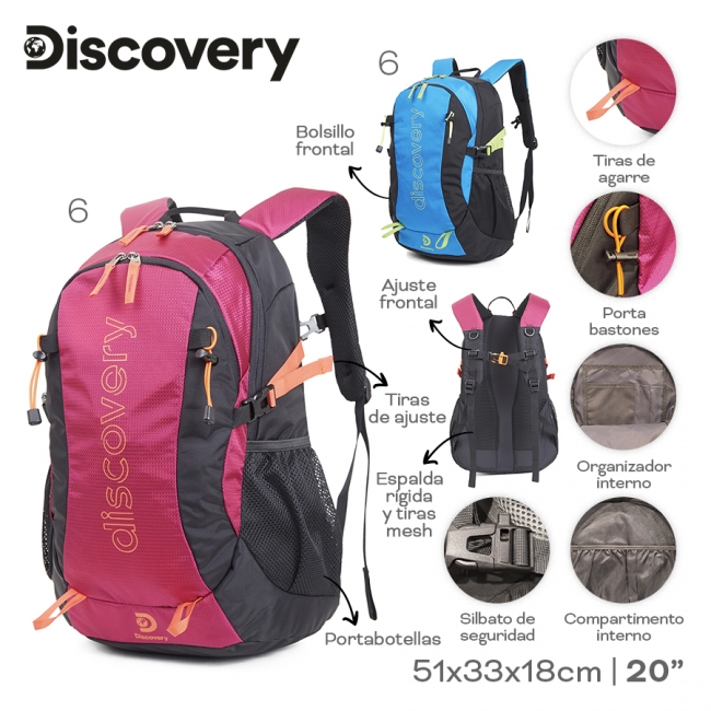 MOCHILA CAMPING DISCOVERY T6