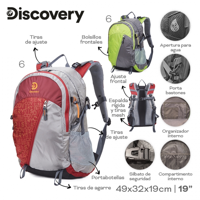 MOCHILA CAMPING DISCOVERY T6