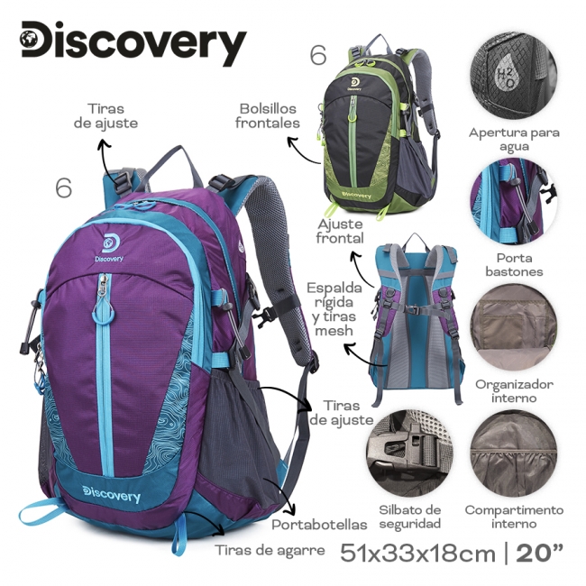 MOCHILA CAMPING DISCOVERY T6