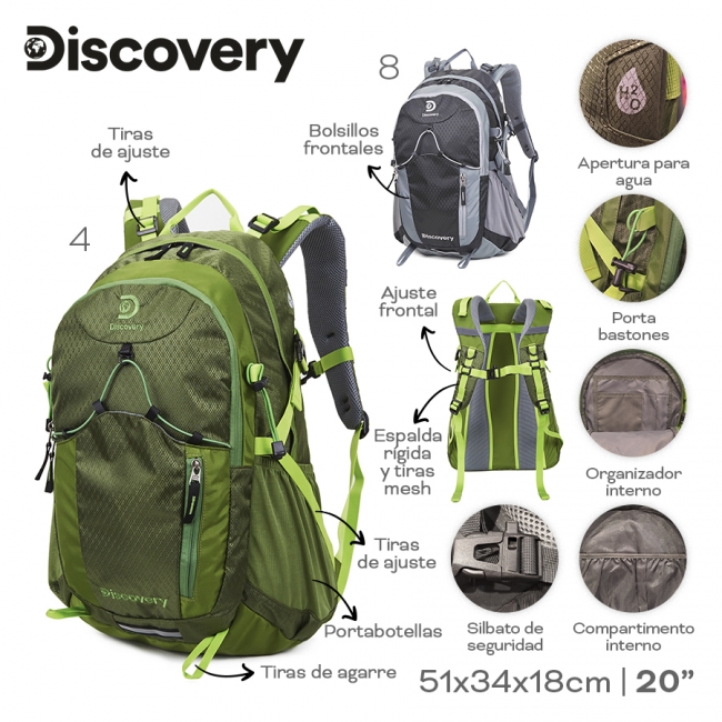 MOCHILA CAMPING DISCOVERY T6