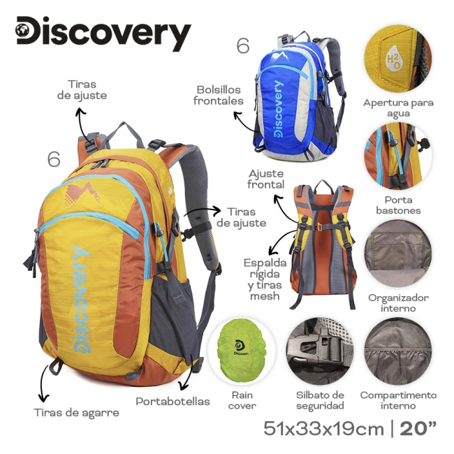 MOCHILA CAMPING DISCOVERY T6