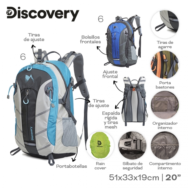 MOCHILA CAMPING DISCOVERY T6