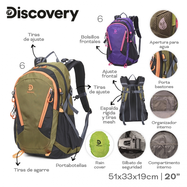 MOCHILA CAMPING DISCOVERY T6