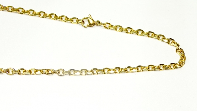 CADENA ACERO DORADO 50 CM