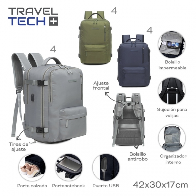 MOCHILA TRAVEL TECH