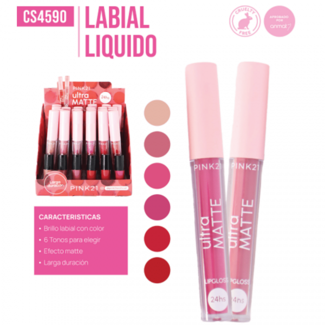 LIP GLOSS ULTRA MATTE PINK 21