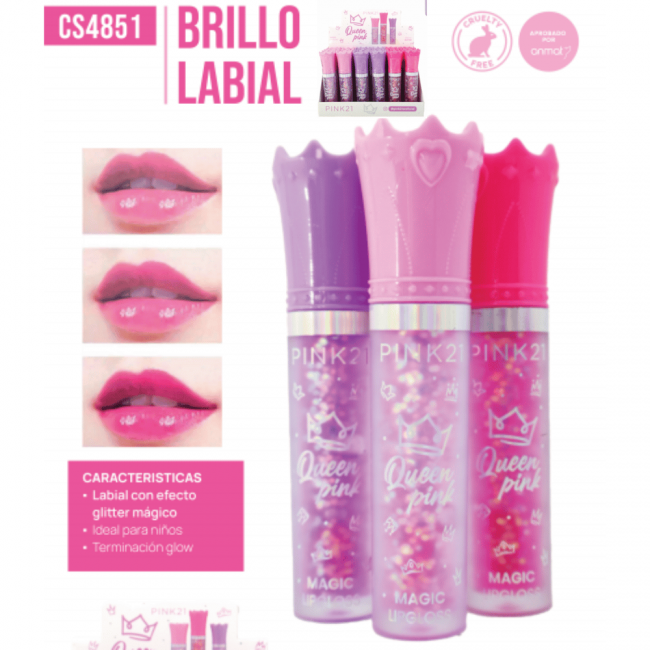 LIP GLOSS QUEEN PINK 21