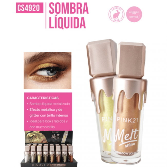 SOMBRA LIQUIDA MELT PINK 21