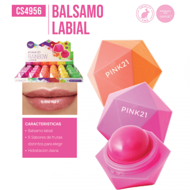 LIP BALM RAINBOW PINK 21