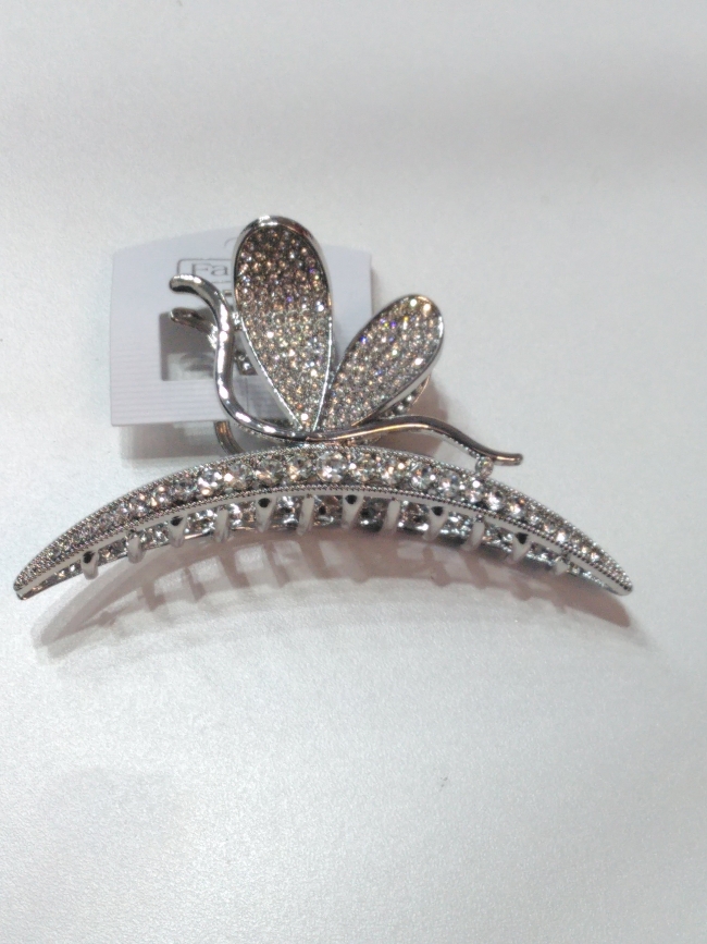 BROCHE METAL CON STRASS